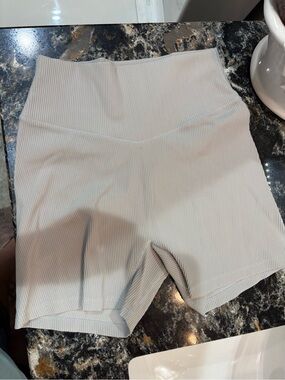BuffBunny Women’s Athletic Shorts in Light Gray